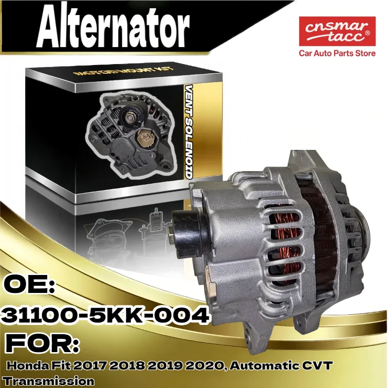 

Генератор премиум-класса для Honda Fit 2017 2020, 1,5 л, 105 А, 12 В, CW, 6 канавок, автоматический CVT trans