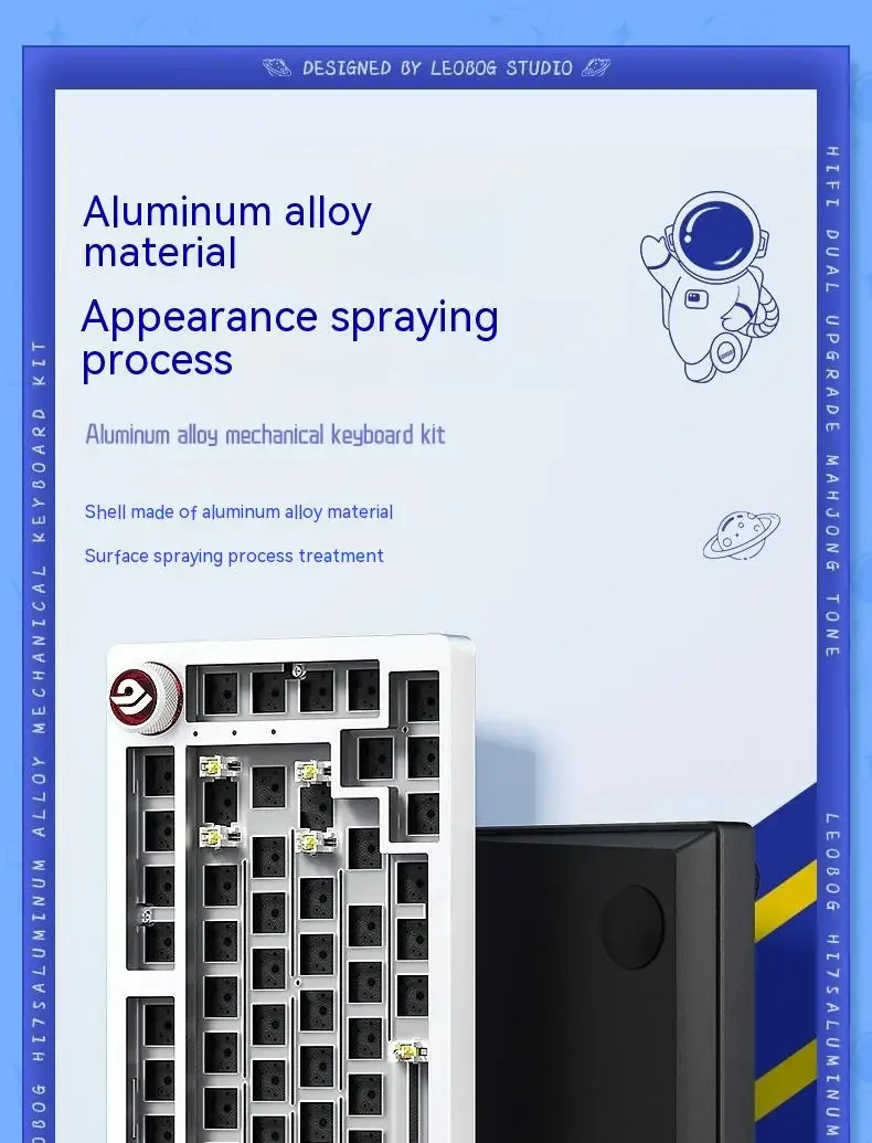 LEOBOG Hi75C プロ Hi75 Sugar65 カスタムメカニカルキーボードアルミ