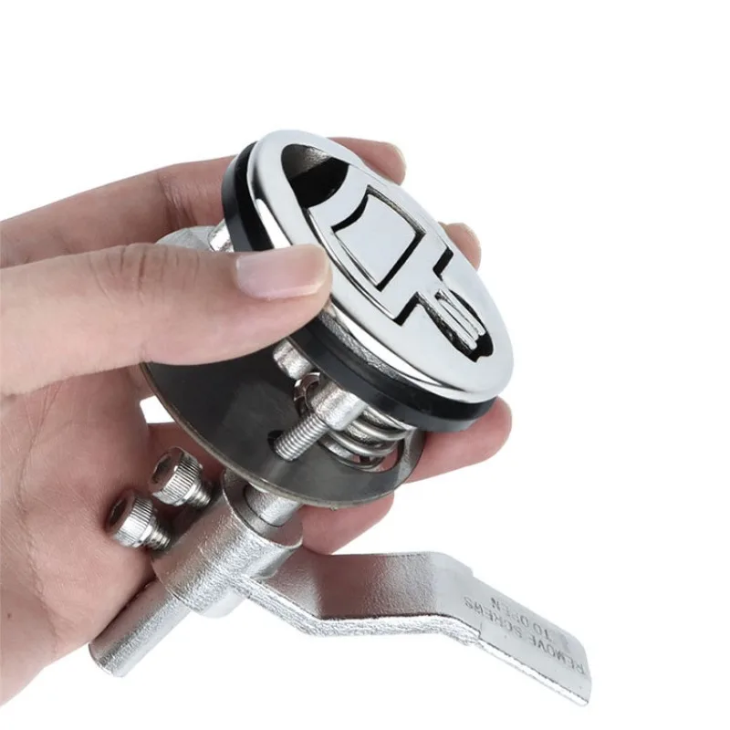 316 stainless steel D ring floor pull ring spring lock, marine yacht