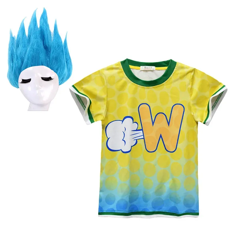 2025 ♥ New Halloween Elemental Costume Girls Ember Fire Cosplay Princess Dress wig Cartoon Crazy City Game Clothing for Kids ☆★