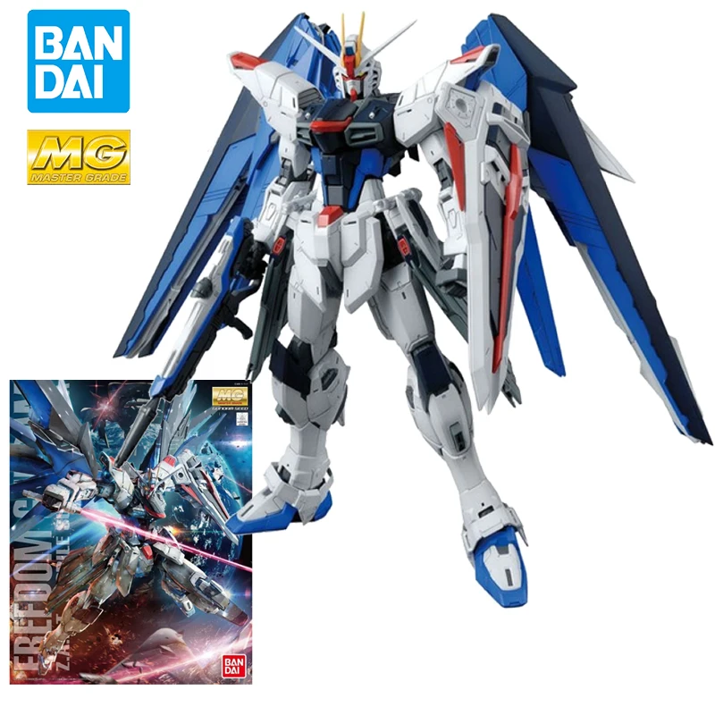 

Original Bandai MG 1/100 ZGMF-X10A Freedom Gundam Ver.2.0 Assembly Plastic Model Kit Action Toy Figures Mobile Suit Gundam Gifts