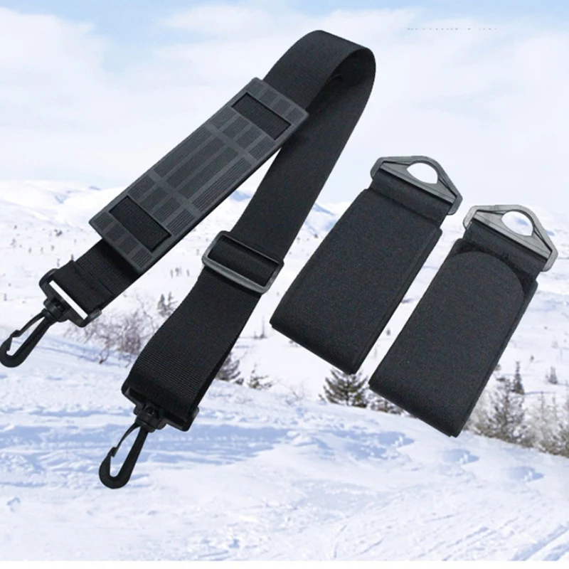 Ski Strap Adjustable Pole Shoulder For Outdoor Skiing Snowboard Carry Strap Sports Carrier Accessories Protecting