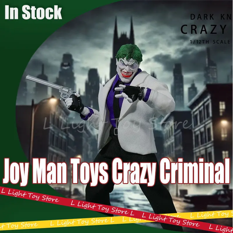 1/12 Joy Man Toys Crazy Criminal Action Figure Jm005 Dark Knight Return Anime Figurine Joker Statue Collection Decor Model Toys