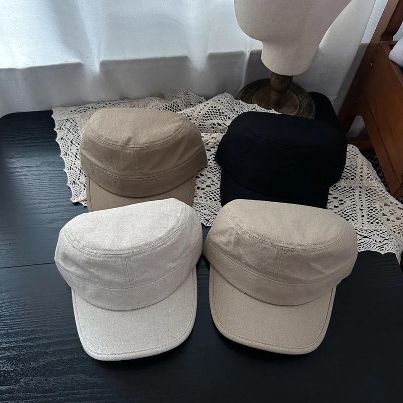 

Весенне-летняя тонкая и универсальная повседневная кепка-уточка унисекс, однотонная, с защитой от солнца, береты-кепки