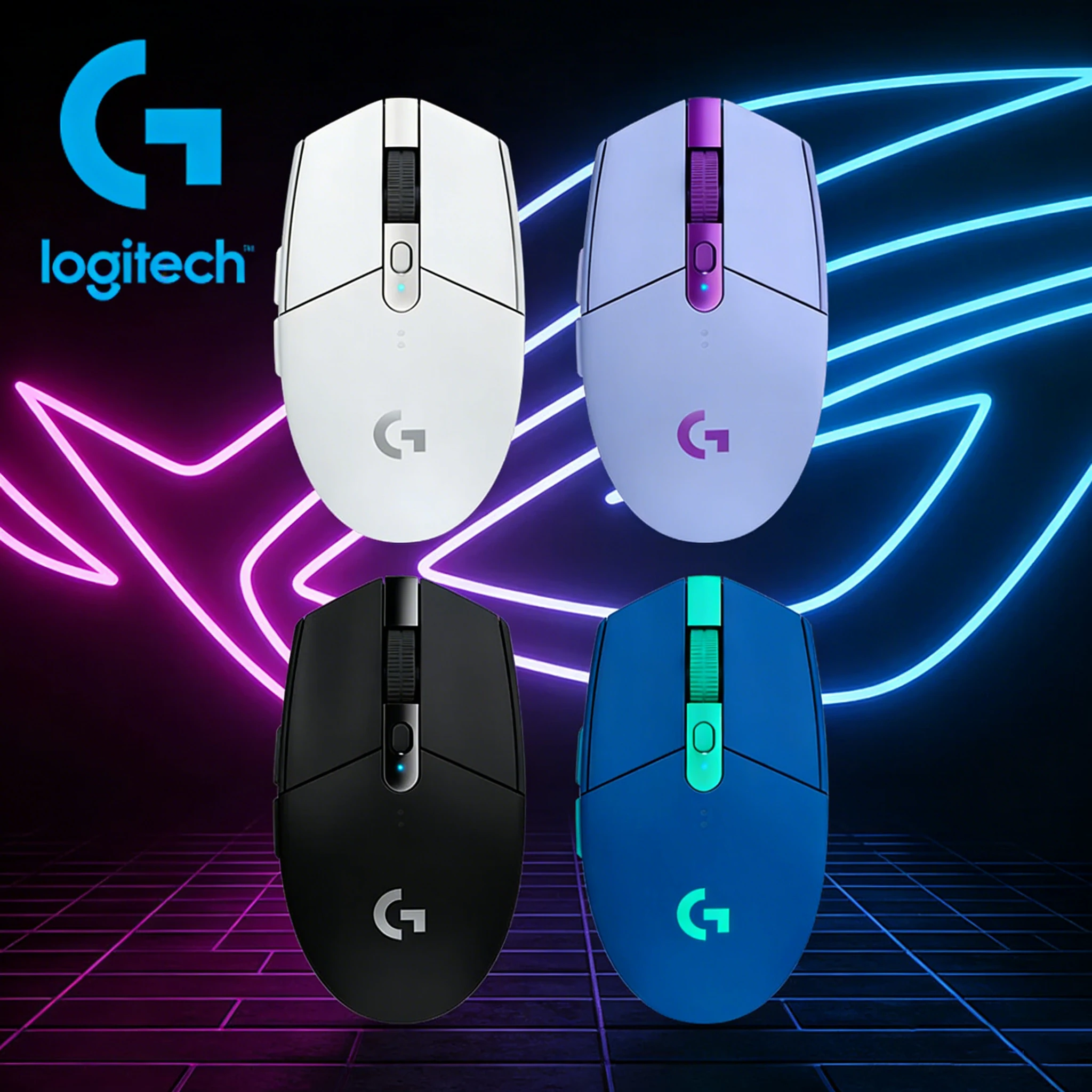 

Беспроводная игровая мышь Logitech G304/305, механическая периферия для настольных и портативных компьютеров, программируемая и портативная