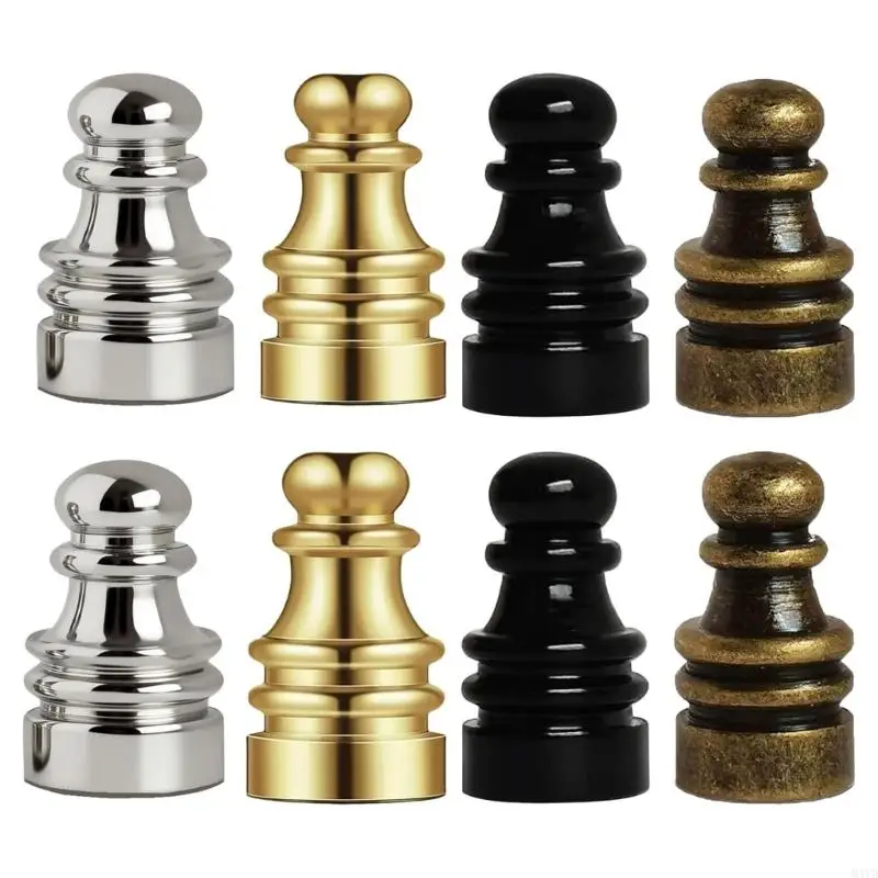 Pack Of 8 Alloy Lamp Shade Finial Pull Chain Switches Replacement Simple Installs for Standard Table & Floor Lamp M4YD