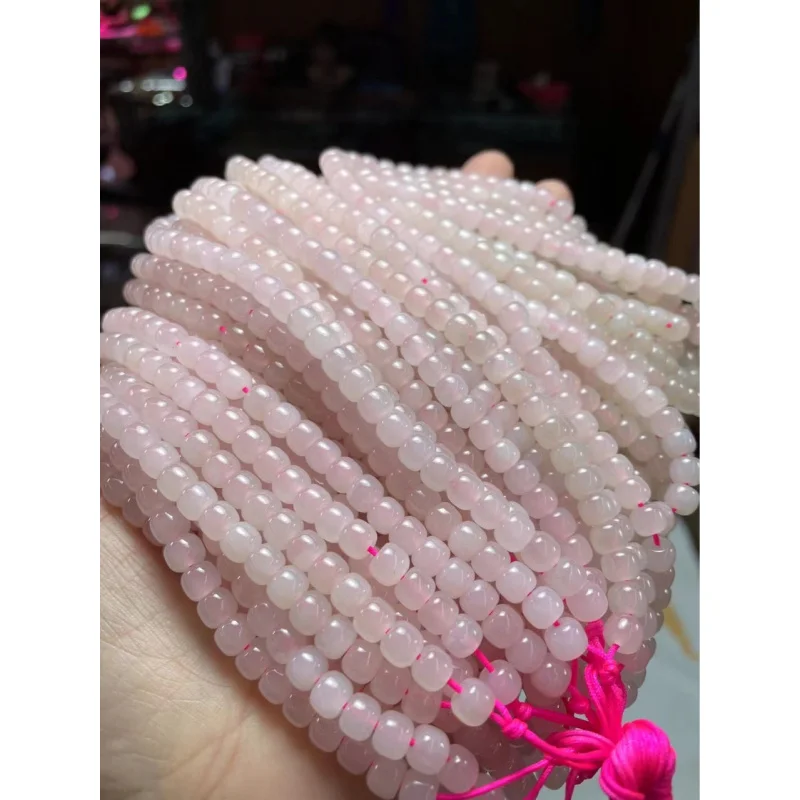 Hetian Root Powder 6-7MM Old Style Bead Bracelet Jade Pendant Accessories