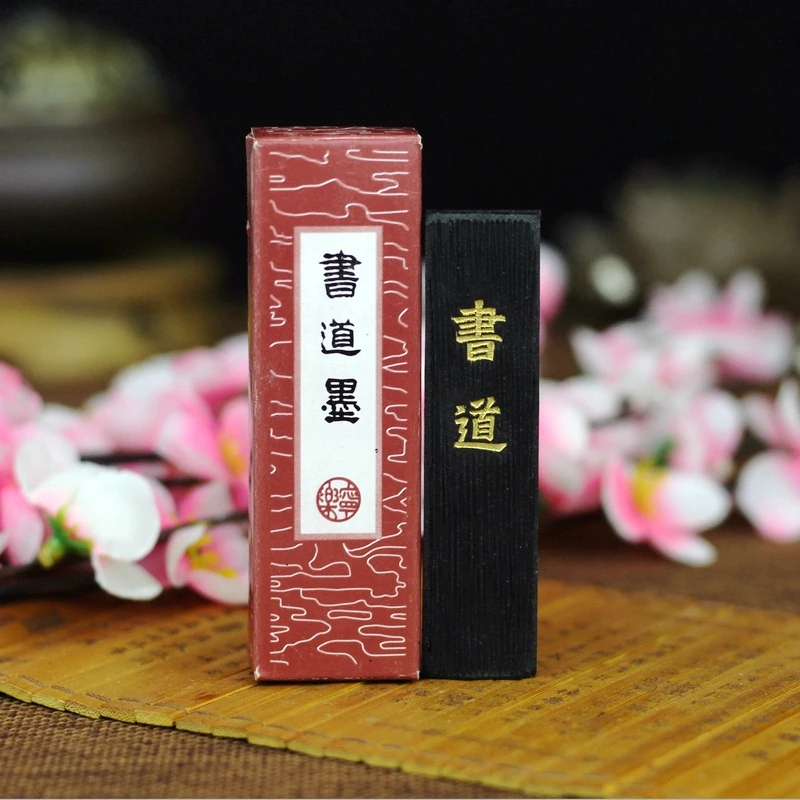 Shudao Pine Soot Ink Chinese Painting Calligraphy Supplies Inkstick Grind Ink Chinese Ink for Calligraphy Ink Stone