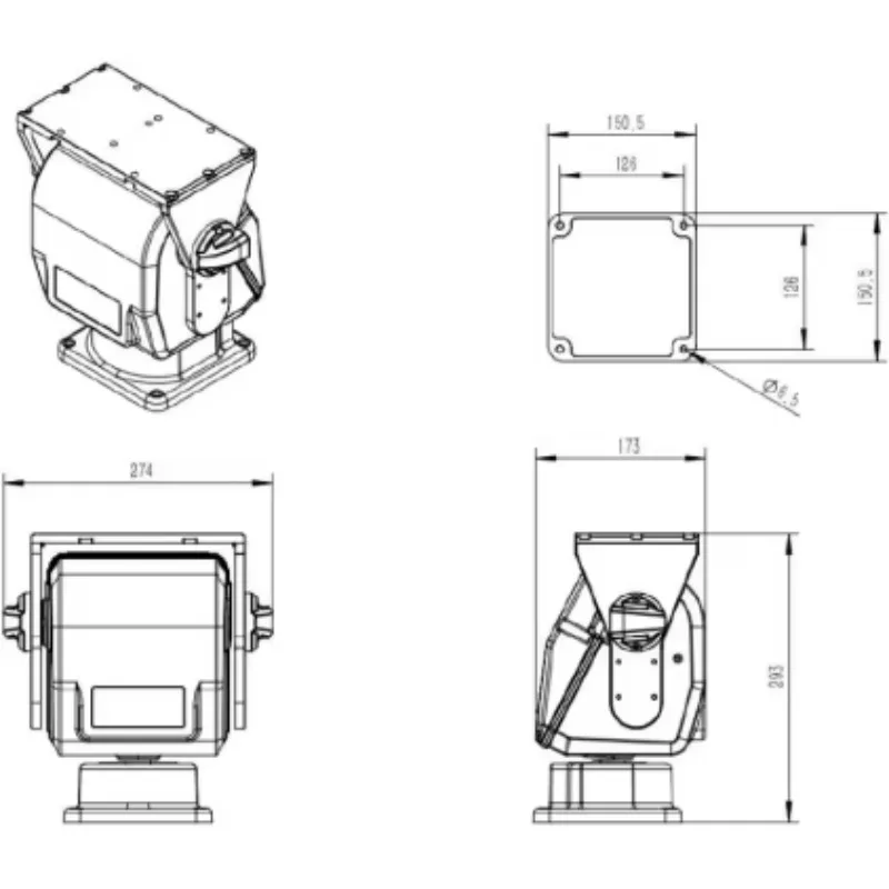 Integrated Visible & Thermal PTZ Surveillance Platform With 40X Optical Zoom And 15-100mm Thermal Optics