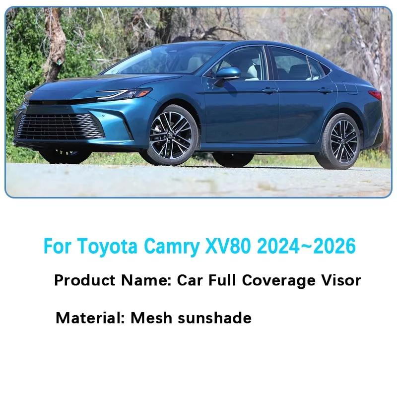 

For Toyota Camry XV80 Accessories 2024 2025 2026 Car Magnetic Sunshades Window Visor Sun Curtain Shades Cover Mesh Protection