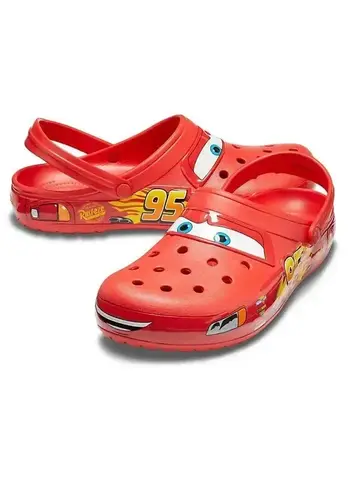 Disney Mcqueens Pixar Cartoon Solid Waterproof Slippers Outdoor Sand Sandals Casual Breathable Ankle-wrap Eva Adult Shoes Gift