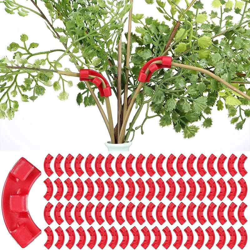 10-30Pcs 90 Degree Branches Clips Fruit Tree Plant Vines Curving Shapers Twisting Styling Bonsai Curved Elbow Garden Tools