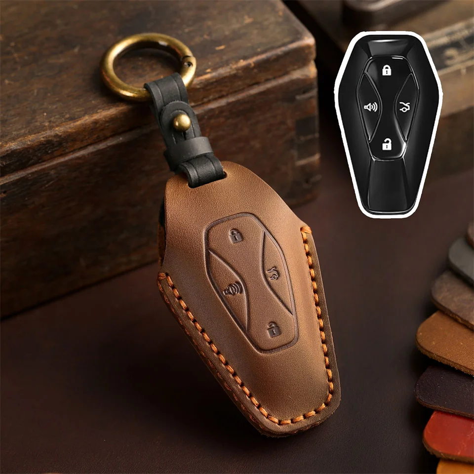 1pc Car Keyless Smart Remote Key Case Cover For ARCFOX Alpha S Alpha T αS αT GT ECF ARCFOX-7 Auto Protection Shell Accessories