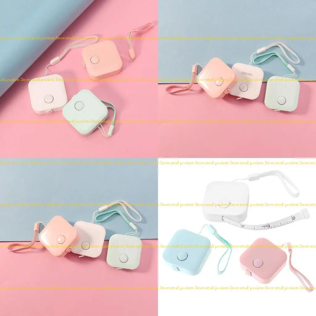 R1WD 60'' Retractable Body Measure Tape Dual-scale Self-tightening Pocket Soft Ruler