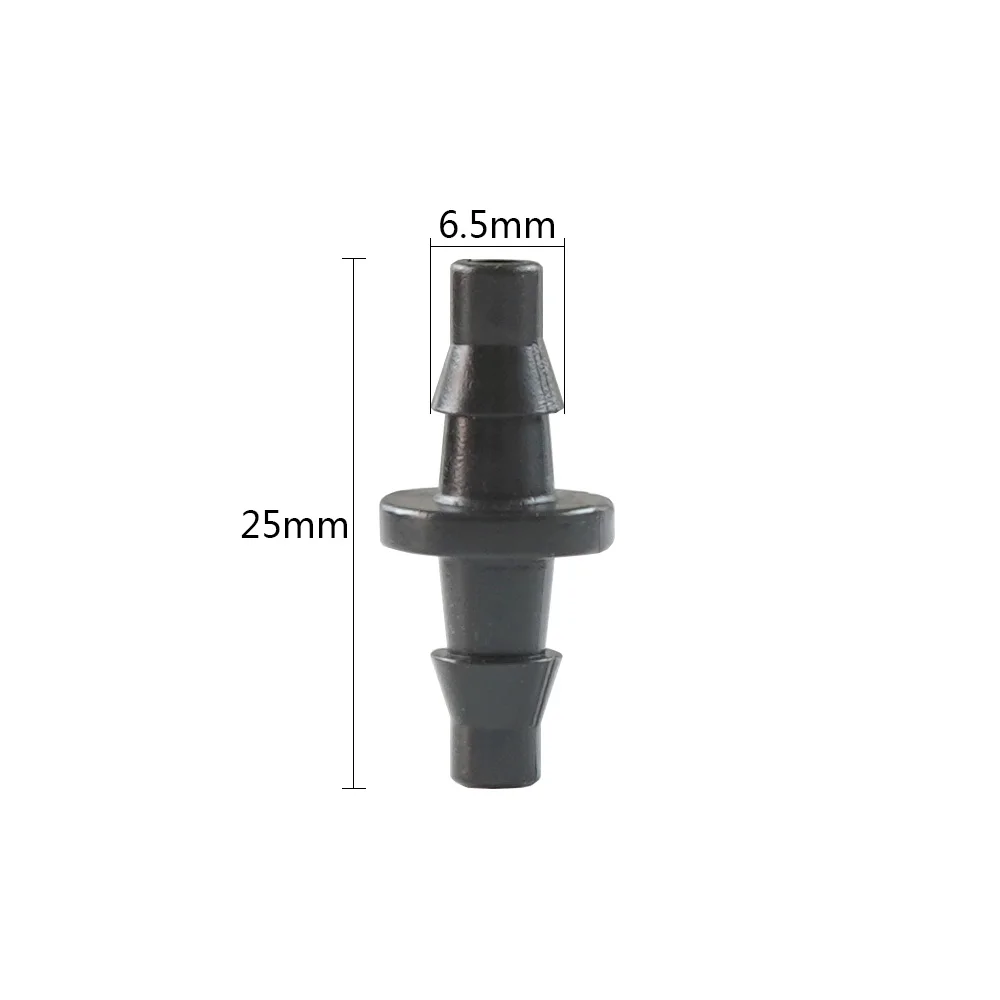 50-1000PCS 1/4'' Barbed Coupling for 4/7mm Hose Tubing Micro Flow Drip Irrigation Watering Straight Connectors Fittings