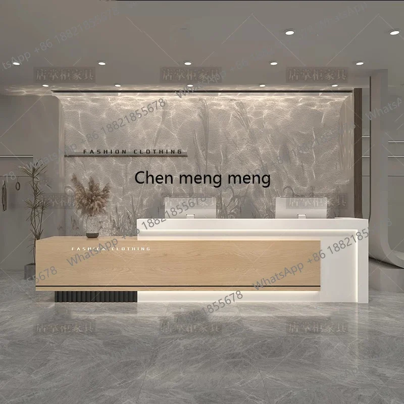 New arrive Hotel Display Reception Desks Modern Shop Beauty Luxury Bar Executive Reception Desks Restaurant Scrivania Commercial