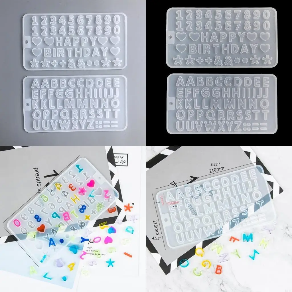   Handmade English Letters Number Mold Handicrafts Necklaces Earrings Casting Mold