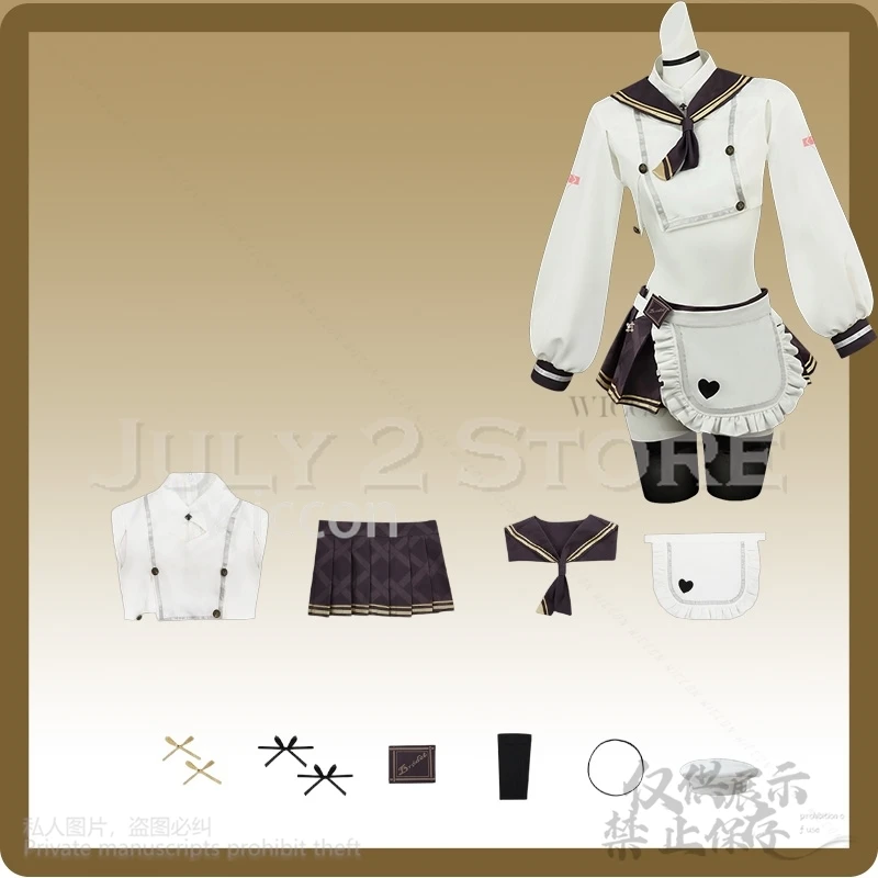 Bridd Nikke New Goddess Cosplay Costume Anime Game Jirai Kei BBW Girls Miniskirt Cropped Top 3D Lollipop Props Anime Cosplay