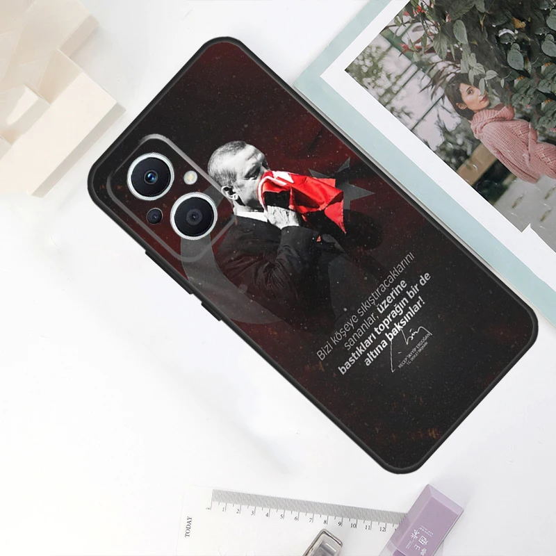 President Turkey Recep Tayyip Erdogan Case For OPPO Reno 11F 4Z 5Z 8T 10 Pro 4 6 7 8 5 Lite OPPO Find X6 Pro X2 X3 X5 Lite Cover