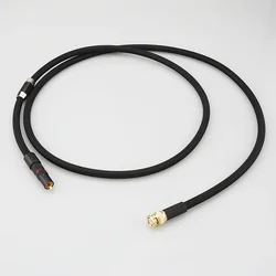 New HI-End 75Ω Pure Solid Silver 18AWG RCA male to BNC male HiFi Digital Audio Coaxial Cable