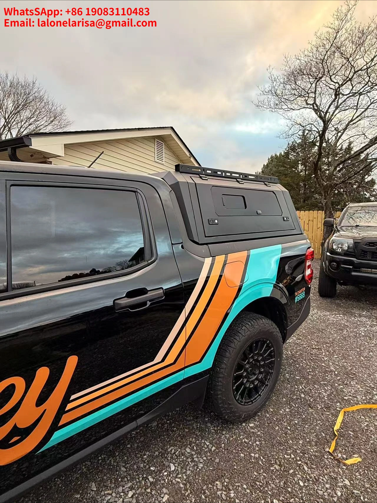 

4wd Offroad Waterproof Anti-rusted Pickup Truck Bed Caps Aluminum Lightweight Canopy Camper Shell Topper for 2023 Ford Maverick