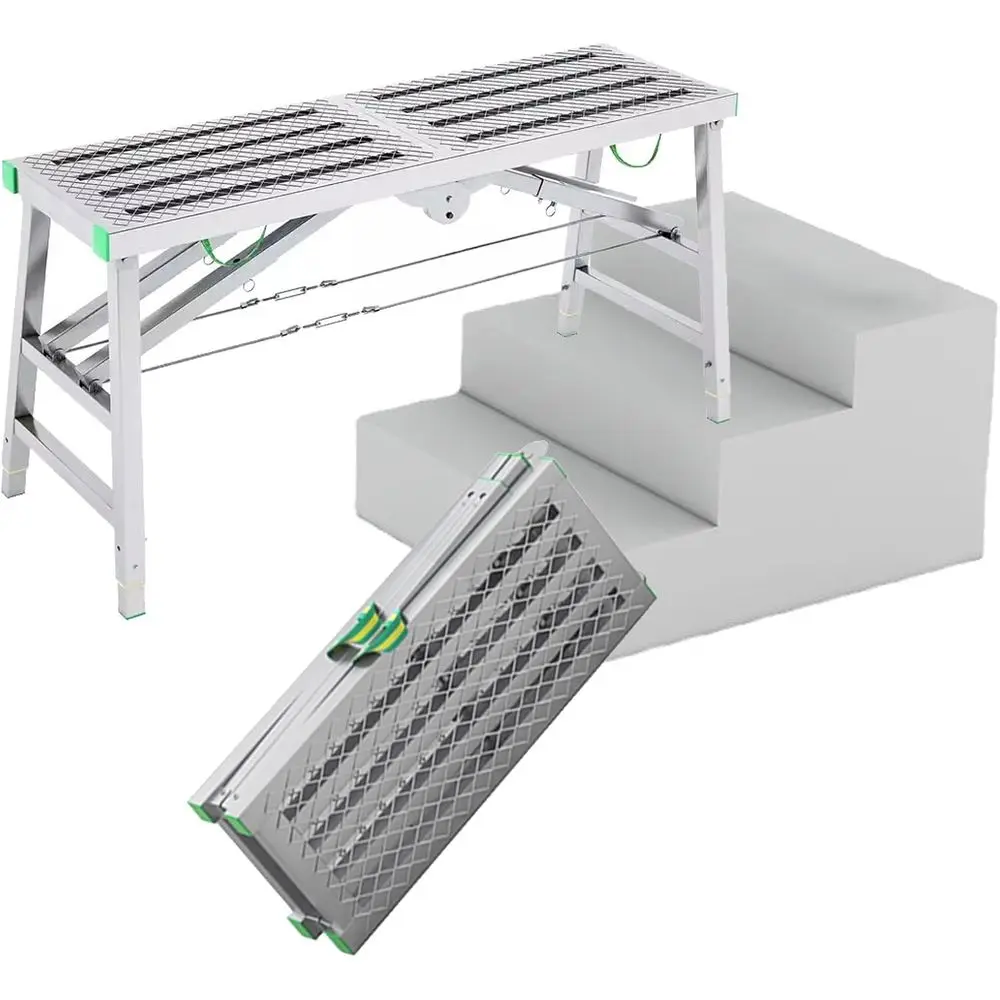 Adjustable Height Work Platform, 15.7 Wide, Multipurpose, Easy to Use, 140x40cm