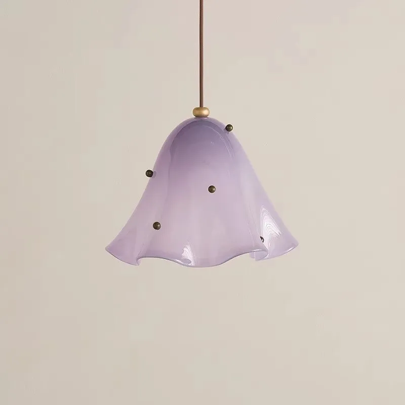Skirt series French creative glass lampshade restaurant bedroom bedside headlight foyer atmosphere