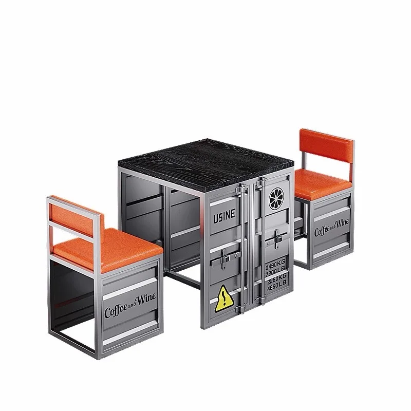 Container table and chair combination, gym dance room commercial reception negotiation table and chair