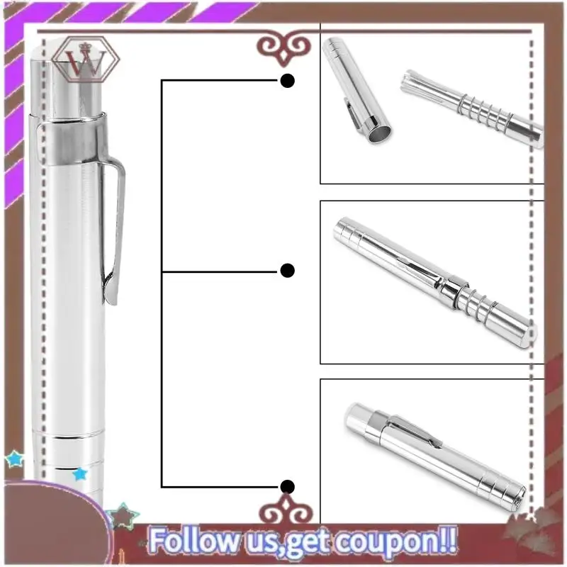 أحدث 5 قطع من حامل الطباشير المعدني للمعلم، مشبك طباشير موفر للسبورة، فضي