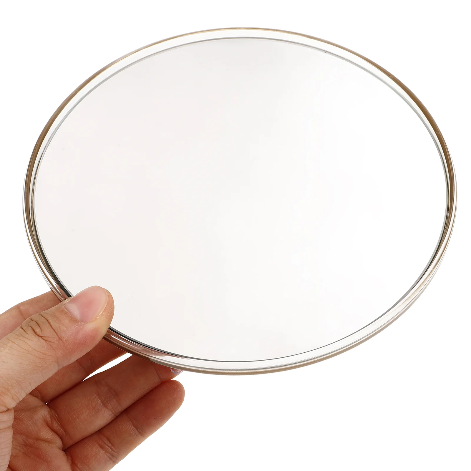 HOMakeup-Miroir de courtoisie avec ventouse, verre de voyage compact, grossissant résistant à l'usure, ventouse simple face, standard, portable