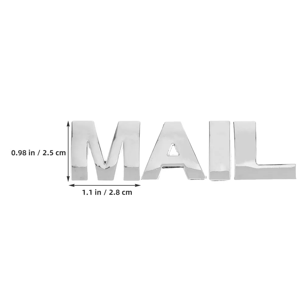 2Sets Mailbox Sign Weatherproof Alphabet Decals for Outdoor Use Easy Install Residential Apartment Mailbox Letter Stickers