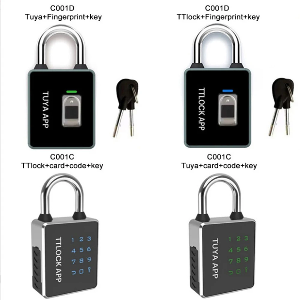 Tuya TTLOCK Smart Padlock APP Control Waterproof Password IC Card RFID Bluetooth Anti-theft Luggage Bag Electronic Door Lock