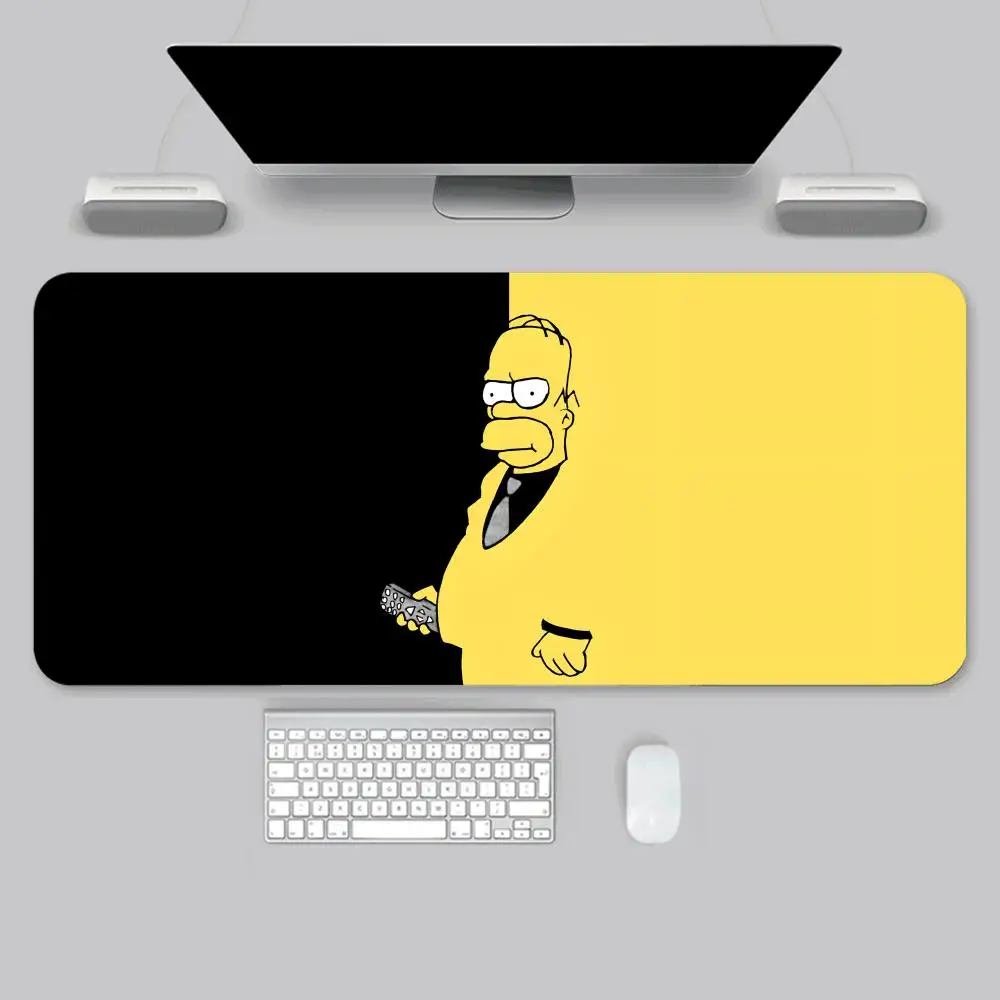 Cartoon T-The Cool S-Simpsons Mousepad High Quality Large Gaming Mouse Pads LockEdge Thickened Computer Keyboard Table Desk Pad