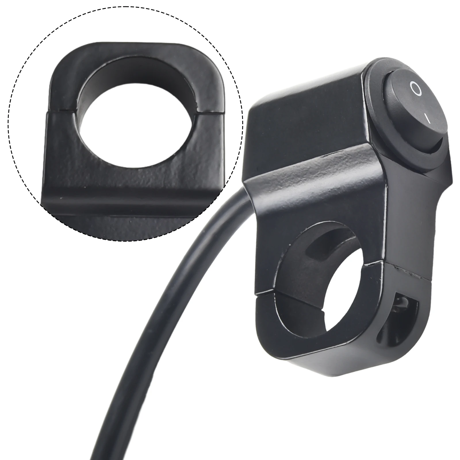 

High Quality Headlight Switch ON/OFF Switch Fog Spotlight Switch Handlebar Waterproof 22-23mm CNC Aluminum-alloy