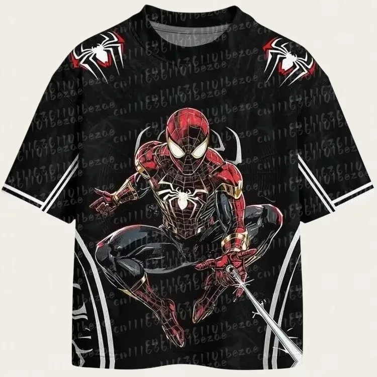 2026 Replika Superhelden-Netzmuster Familien-Matching-T-Shirt, 3D-Druck Streetwear Kurzarm-Oberteile für Lässige Jersey-T-Shirts – Detail 6