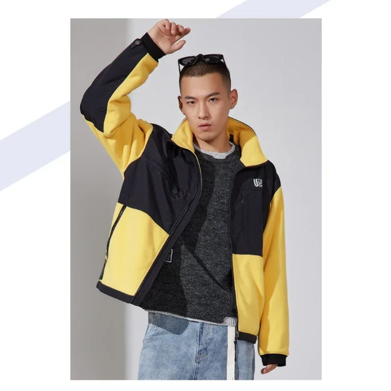 Cotton Jacket Men\'s Fall and Winter Men\'s Fashion Personality Jacket High Street Versatile Jacket Cotton Clothing Men Clothing