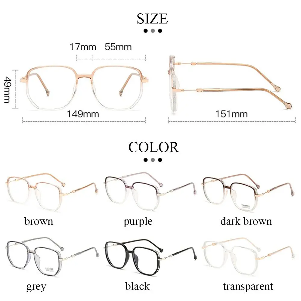 Lunettes carrées anti-lumière bleue pour hommes et femmes, monture transparente PC, lunettes ultra-légères, flash de document solide, lunettes d'ordinateur en diamant