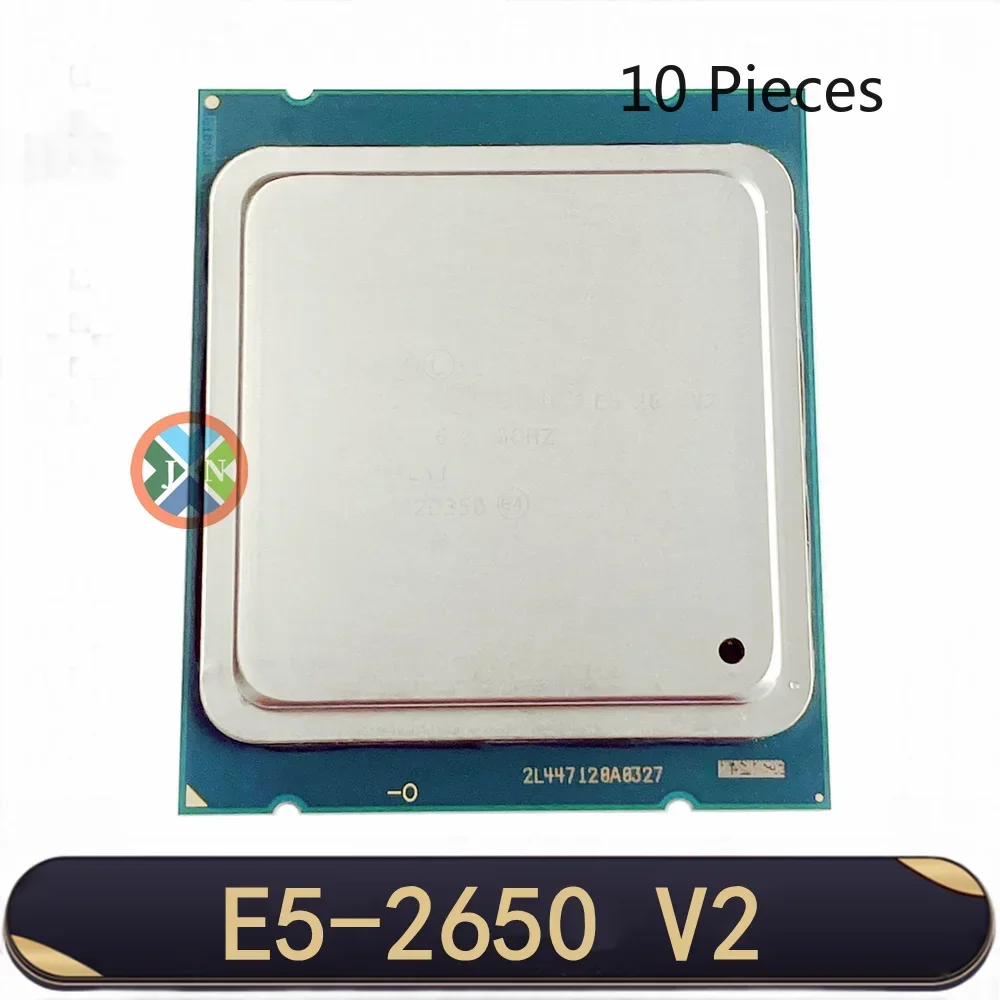 10pcs Xeon E5-2650v2 E5 2650v2 E5 2650 v2 2.6 GHz Eight-Core Sixteen-Thread CPU Processor 20M 95W LGA 2011