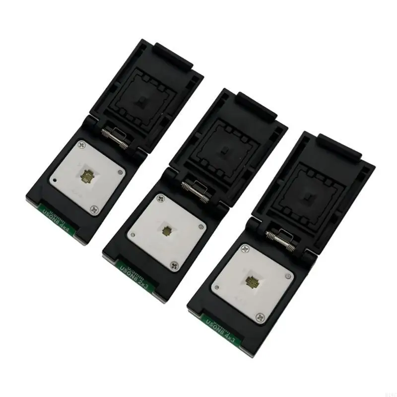 Double Head Spring Loaded Probe Holder WSON8/QFN8/DFN8/USON8 to DIP8 Adapter for IC Chip Testing, Long Service Life 