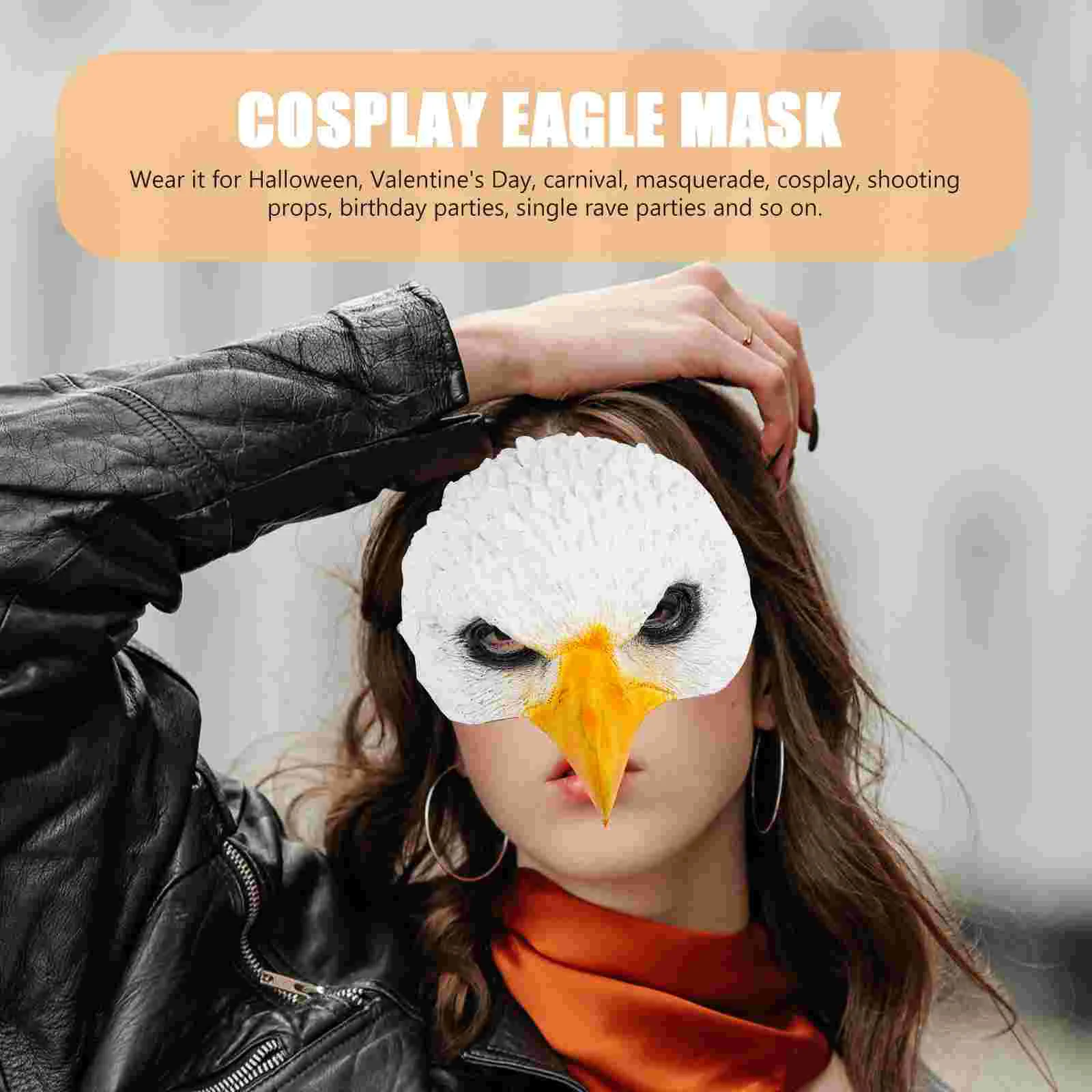 Maschera d'aquila Cosplay Becco di uccello Mascarada per uomo Maschere da uomo Costume da mezza festa per adulti