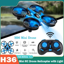 JJRC H36 Mini RC Drone helicóptero Radio Control 4CH 2,4G 6 ejes modo sin cabeza plegable Mini Quadcopter juguete para regalo retorno de una tecla