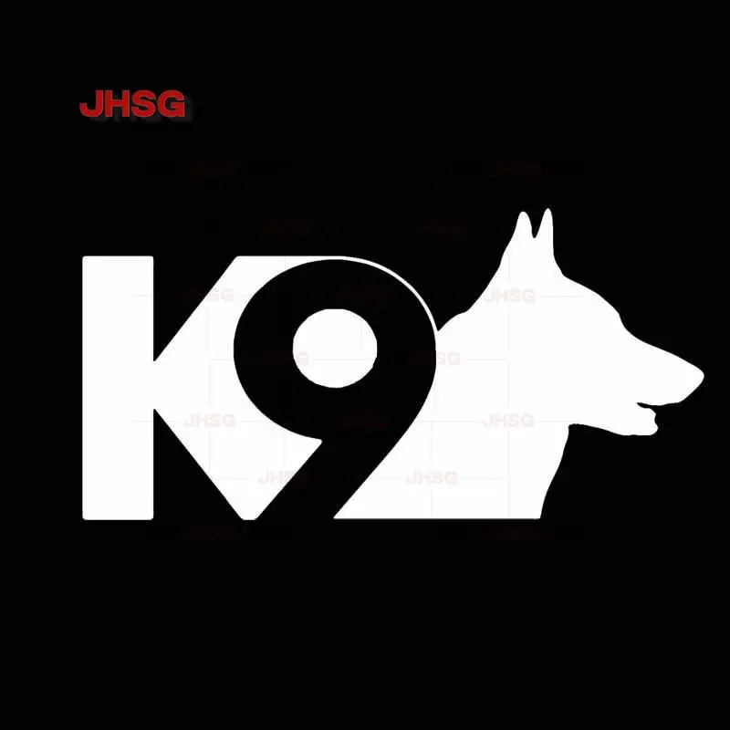 K9 Hund Auto Styling Vinyl Aufkleber Auto Aufkleber und Aufkleber Auto Dekoration Werkzeug Schwarz/weiß für Alle Arten von fahrzeuge
