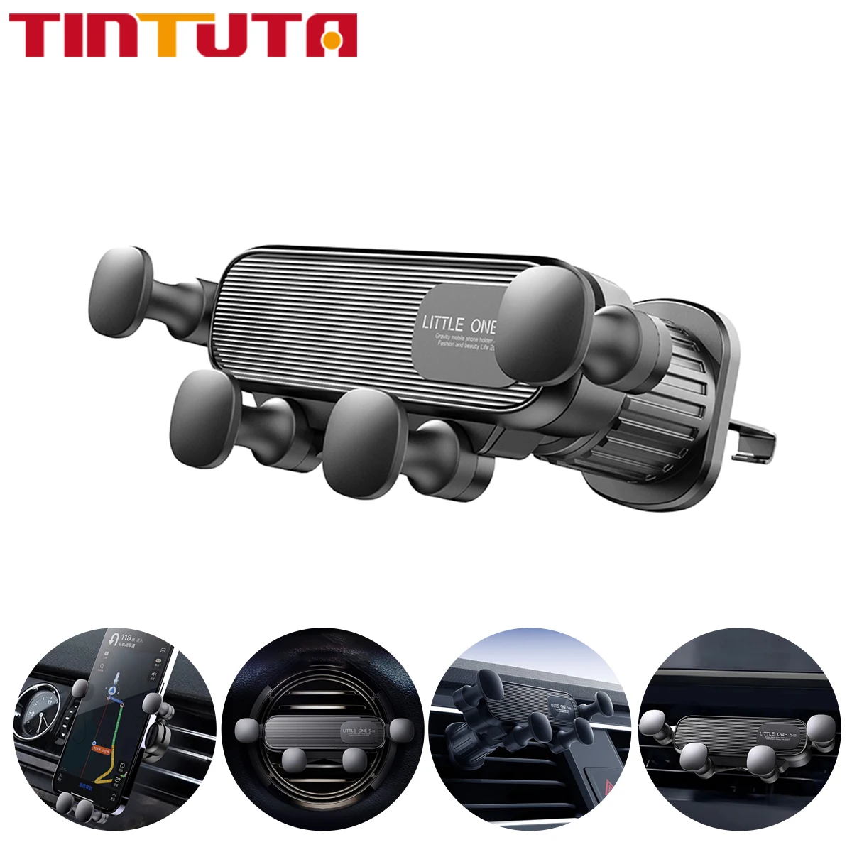 Suporte de Telefone para Carro com Fixação por Gravidade, Suporte de Telefone para Ventilação do Carro para Smartphones de 4.7-6.9 polegadas, Suporte 