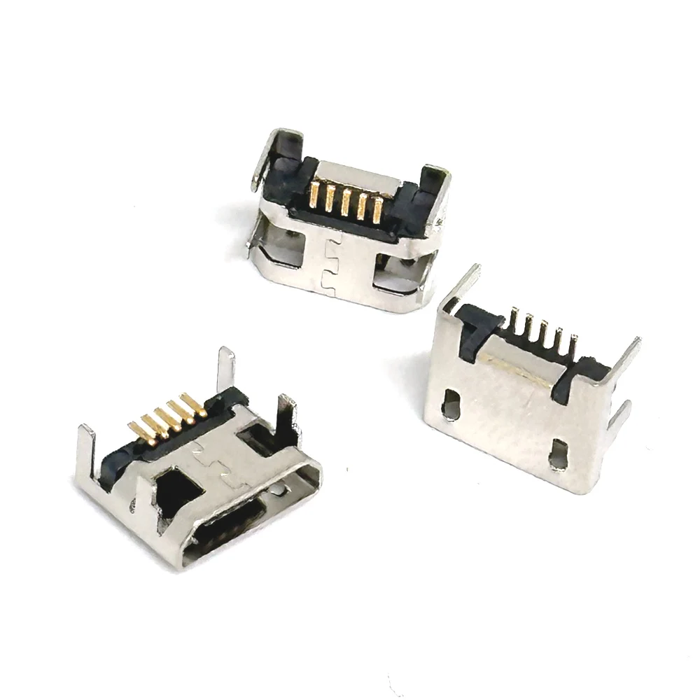 5Pin أنثى مايكرو USB موصل ميناء جاك لحام التوصيل مصلحة الارصاد الجوية SMT أندرويد الهاتف بيانات شحن المقبس 5P مايكرو USB لتقوم بها بنفسك إصلاح محول #4