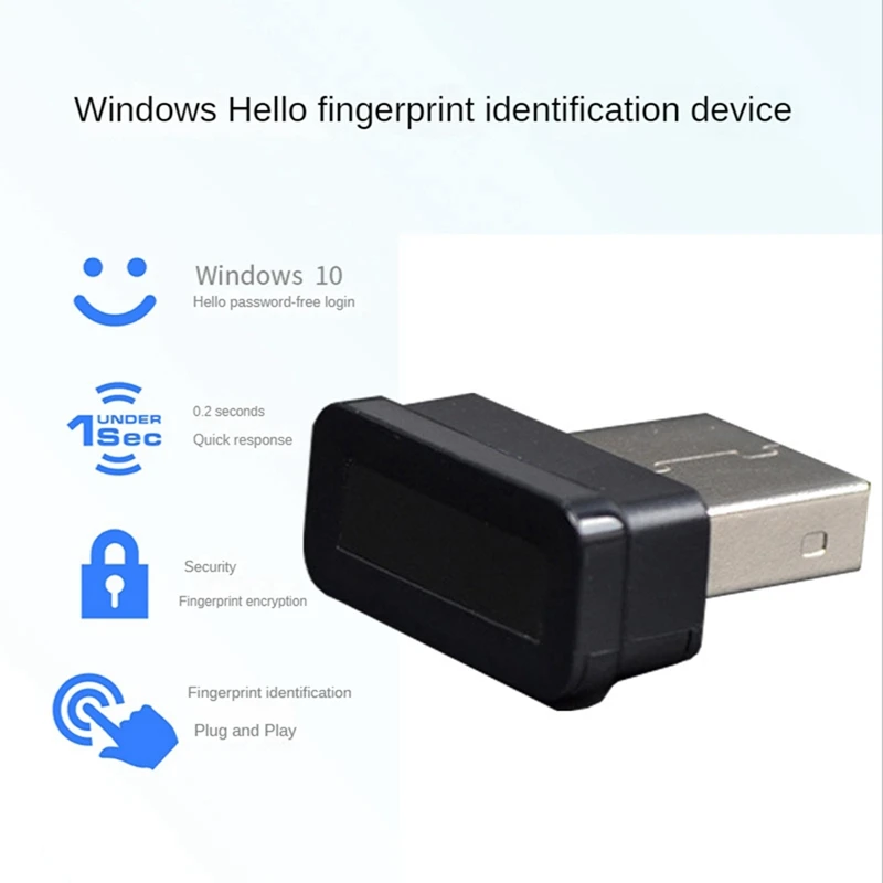 10X Mini USB Fingerprint Reader Module Device For Windows 10 Hello Biometrics Security Key