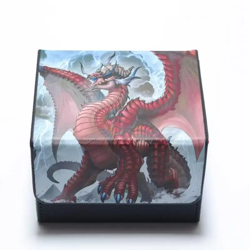 

Yu-Gi-Oh коробка для карт дракон линейка Chasma Eclipse катастрофа Diy портативная коробка для хранения карт аниме периферийные игры коллекция карт подарки