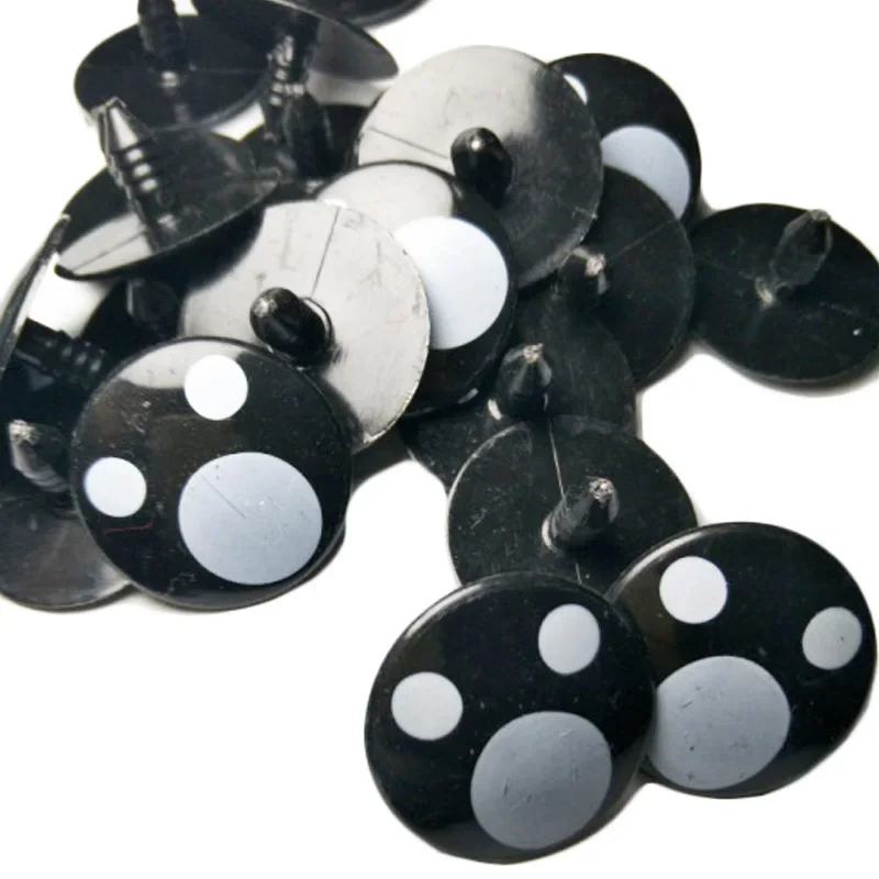 50PCS 12-30MM Plastic Cartoon Safety Eyes for Kid Toy Teddy Bear Doll Puppet Plush Animal Use with Washers Making DIY Hand Craft