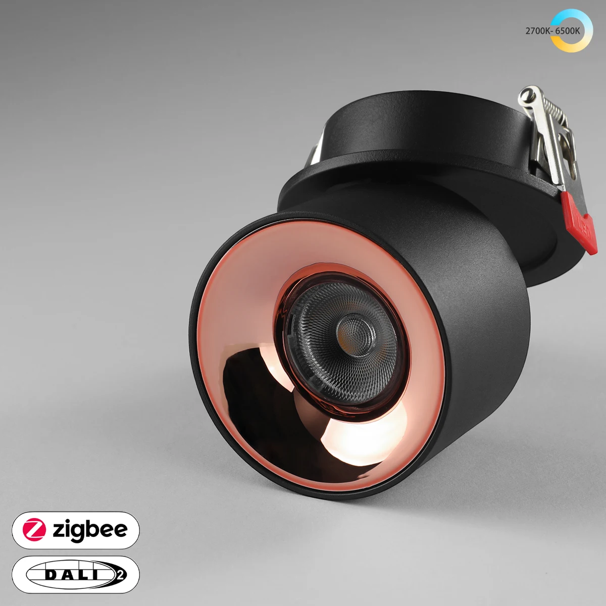 

Embedded 5 CCT Switchable/ Zigbee Ceiling Ligh Anti-Glare 7W 12W 360° Rotatable AC110/220V Bedroom Kitchen Indoor Spotlight