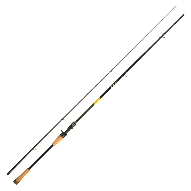 Ecooda-Carbon Sea Bass Rod, Freshwater, River Fish Lure, Curly Mouthed, Bigmouth Bass Mandarin, Dkk, 2.28m-2.89M, 2-Section