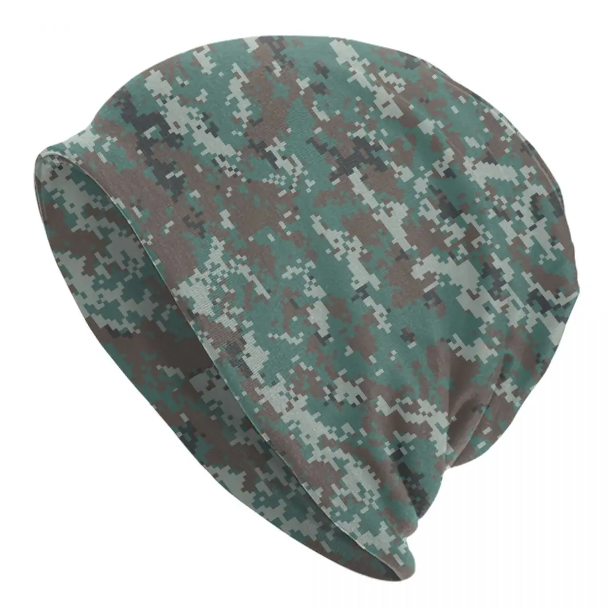 Digital Camo Skullies Beanies Caps Men Women Unisex Trend Winter Warm Knitted Hat Adult Camoflage Bonnet Hats